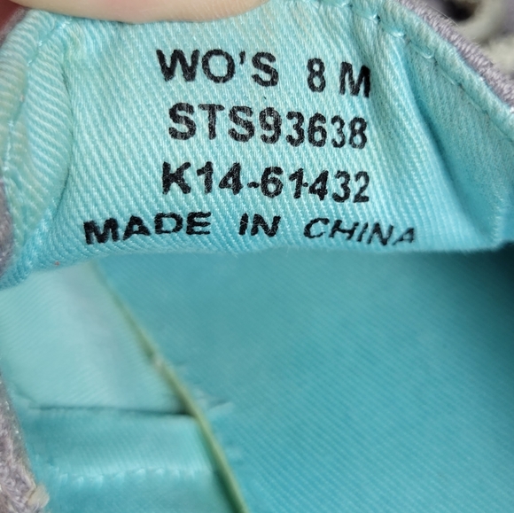 Sperry gray canvas Bahama topsiders Size 8 - Picture 9 of 9